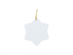 Sublimation Blanks Plastic Snowflake Ornament(6.5*7.4cm)