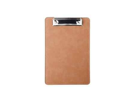 Sublimation PU Leather Clipboard with Metal Clip (Brown, A5 size)