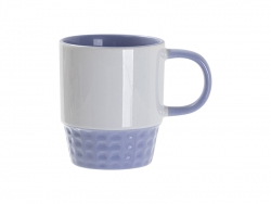 Sublimation Blanks 10oz/300ml Stackable Inner/Handle Color Mug--Light Purple