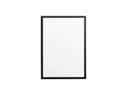 Painel em MDF com rebordo preto de 15 mm (12,7 x 17,8/5 x 7 polegadas)