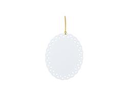 Ornamento Plástico Tapete com Enfeite de Triângulos (7.3*9cm)