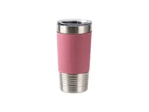 20oz/600ml Laserable Leatherette Tumbler (Pink)