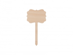Sublimation Plywood Lace Garden Stake(10*17.5cm)
