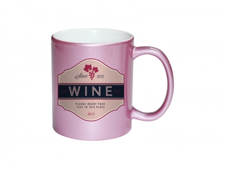 11oz Pink Sparkling Mug