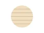 Sublimation Blanks Round Plywood Sign w/ Stripes (φ25.4*1.5cm)
