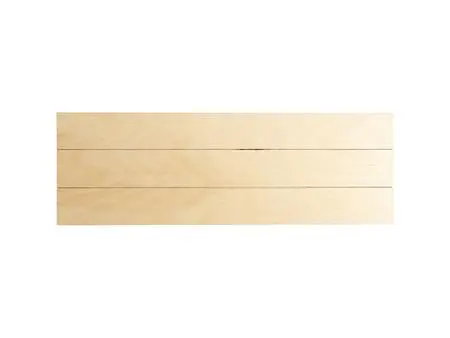Sublimation Blanks Rectangular Plywood Sign w/ Stripes (45*15*1.5cm)