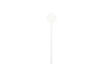 Sublimation Blanks Acrylic Drink Stirrers (3*15*0.4cm,Flower Shape)