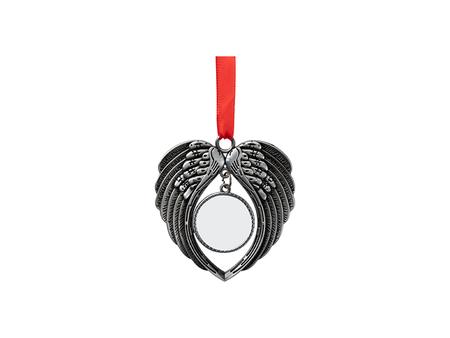Angel Wings Metal Ornament(Silver)